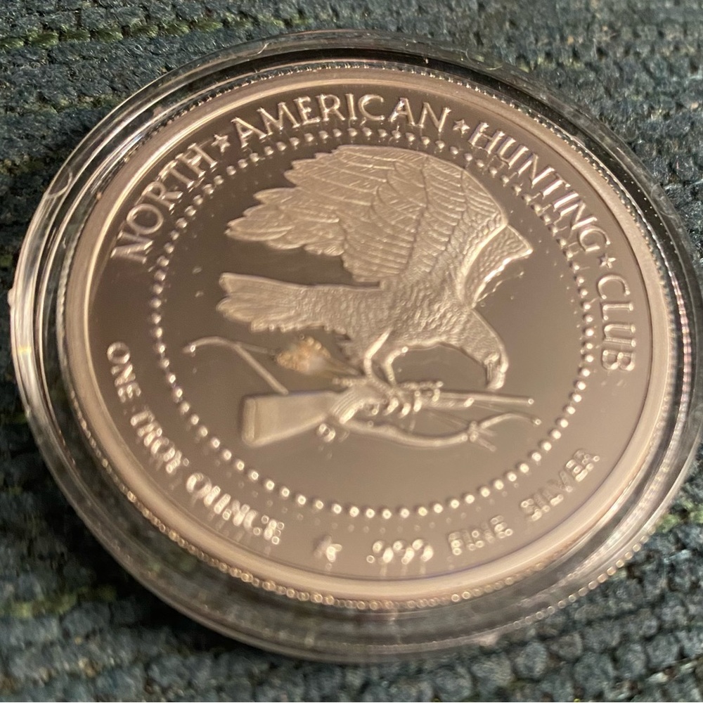 Sealed, North American Hunting Club One Troy Ounce .999 Fine Silver Coin